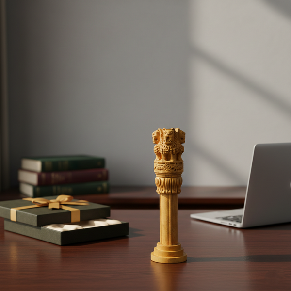 Wooden Ashoka Stambh - Natriel