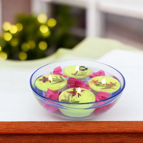 Set of 4 Floating Scented Candles