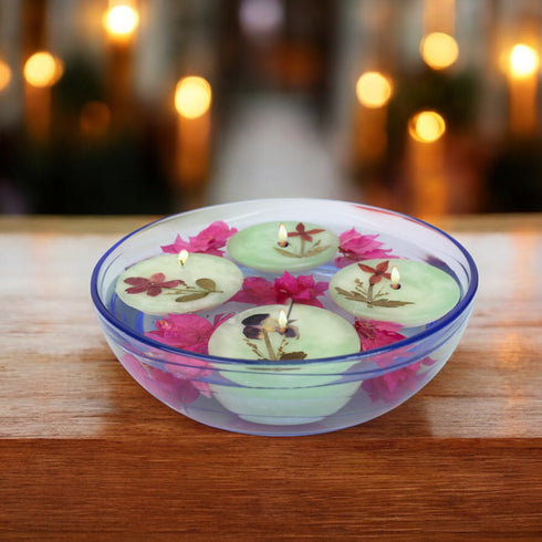 Set of 4 Floating Scented Candles