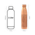 Hand-Etched Pure Copper Water Bottle – Floral Design for Ayurvedic Wellness