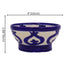 Hand-Painted Blue Pottery Round Bowl