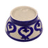 Hand-Painted Blue Pottery Round Bowl
