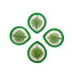 Hand-Painted Ceramic Diyas - Set of 4 – Green