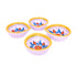 Hand-Painted Ceramic Diyas - Set of 4 – Lavender and Yellow