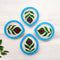 Hand-Painted Ceramic Diyas - Set of 4 – Turquoise