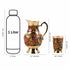 Hand-painted Brass Jug with Glass Set – 1 litre