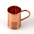 A hammered copper mug with a curved handle, shown on a plain white background.