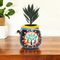 Handcrafted Black Terracotta Planter - Warli Hand Painting