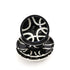 Handcrafted Black & White Blue Pottery Bowl & Plate Set – Modern Jaipur Art