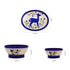 Handcrafted Blue Pottery Deer Dining Collection - Elegant 3-Piece Serving Set