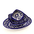 Handcrafted Blue Pottery Geometric Dining Collection - Classic 3-Piece Serving Set