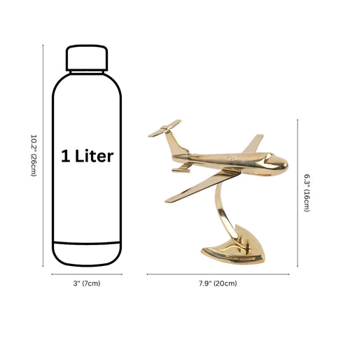 Handcrafted Brass Aeroplane Showpiece