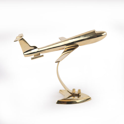 Handcrafted Brass Aeroplane Showpiece