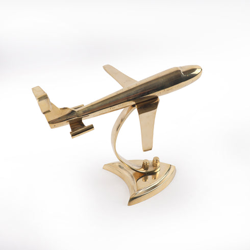 Handcrafted Brass Aeroplane Showpiece