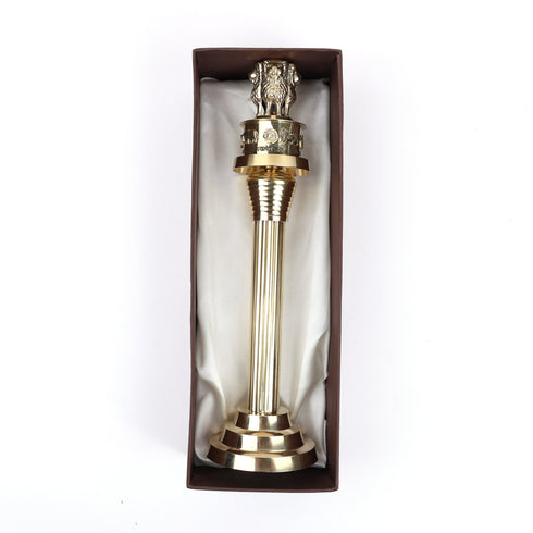 Handcrafted Brass Ashoka Pillar Replica