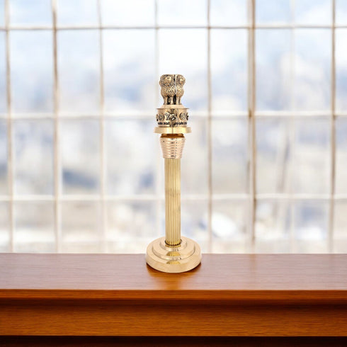 Handcrafted Brass Ashoka Pillar Replica – Symbol of Indian Heritage & National Pride