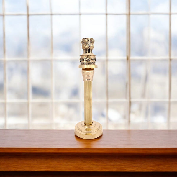 Handcrafted Brass Ashoka Pillar Replica – Symbol of Indian Heritage & National Pride