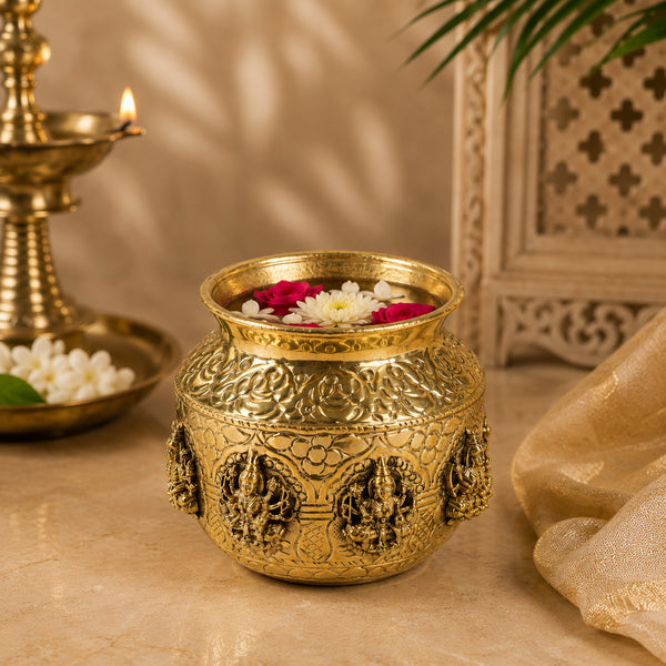 Handcrafted Brass Ashtalakshmi Kalash