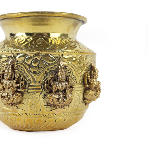 Handcrafted Brass Ashtalakshmi Kalash