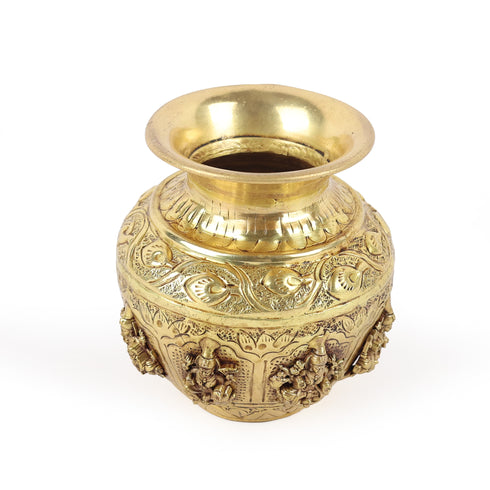 Handcrafted Brass Ashtalakshmi Kalash