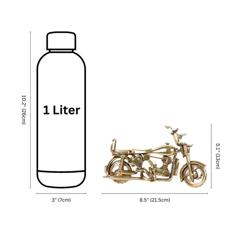 Handcrafted Brass Bullet Motorcycle Showpiece