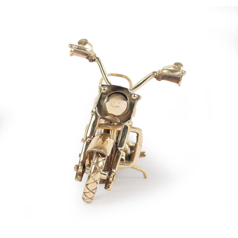 Handcrafted Brass Bullet Motorcycle Showpiece