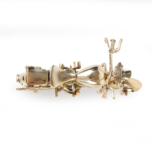 Handcrafted Brass Bullet Motorcycle Showpiece