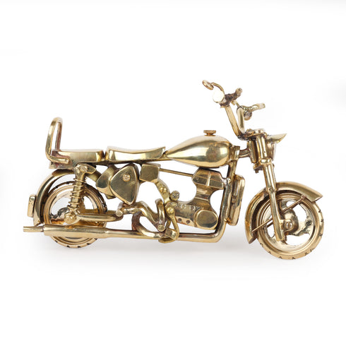 Handcrafted Brass Bullet Motorcycle Showpiece