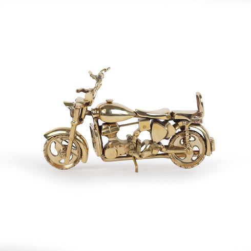 Handcrafted Brass Bullet Motorcycle Showpiece