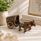 Handcrafted Brass Bullock Cart Showpiece