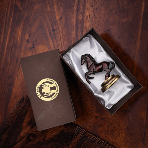 Handcrafted Brass Horse Statue