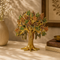 Handcrafted Brass Kalpavriksha Tree with Multi-Coloured Leaves