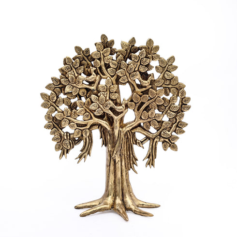 Handcrafted Brass Kamdhenu-Kalpavriksha Set