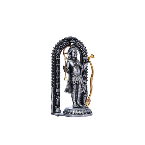 Handcrafted Brass Lord Ram Idol—Grey