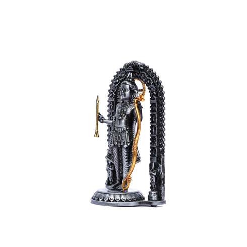 Handcrafted Brass Lord Ram Idol—Grey