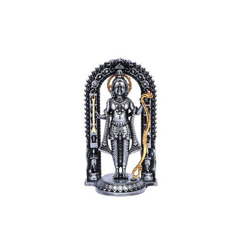 Handcrafted Brass Lord Ram Idol—Grey