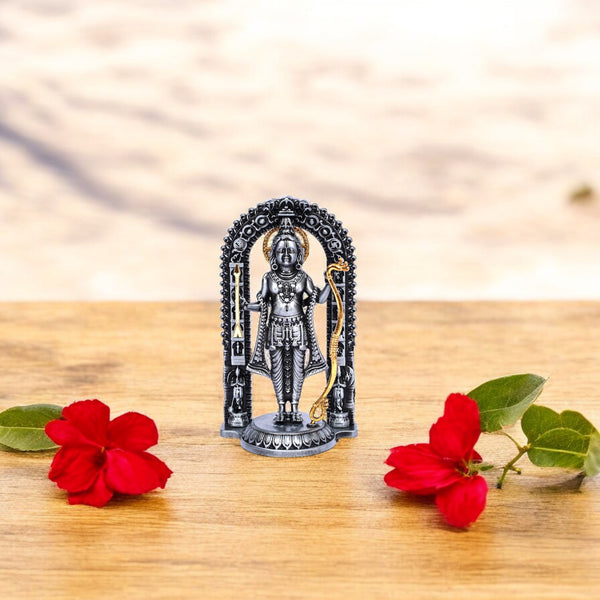Handcrafted Brass Lord Ram Idol—Grey