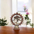 Handcrafted Brass Natraja Idol with Red and Green Stone