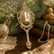 Handcrafted Brass Ornate Hand Mirror