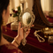 Handcrafted Brass Ornate Hand Mirror