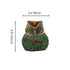 Handcrafted Brass Owl Statue with Hand Enamel Work–