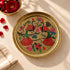 Handcrafted Brass Peacock Design Pooja Thali