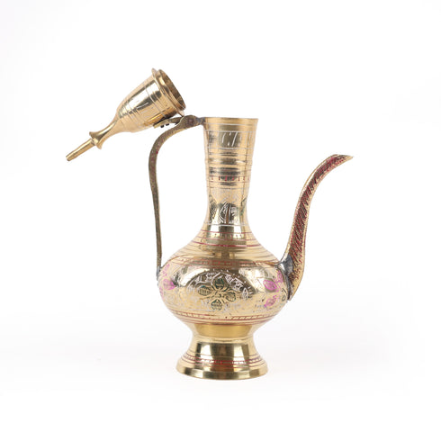 Handcrafted Brass Surahi with Engravings