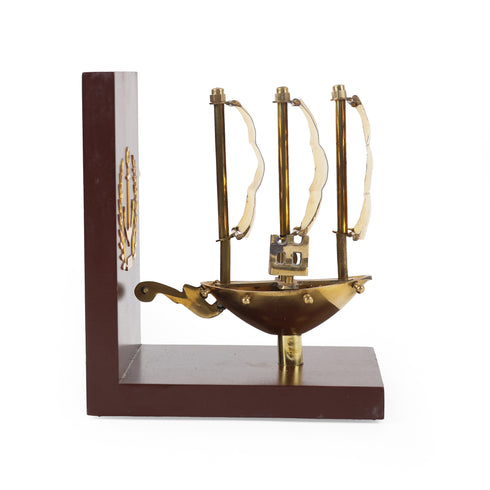 Handcrafted Brass Sailing Ship Decorative Showpiece