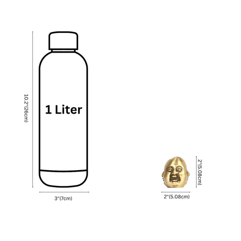 Handcrafted Brass Expressive Faces Paperweight