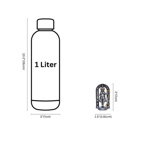 Handcrafted Brass Lord Ram Idol—Grey