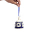 Handcrafted Ceramic Hanging Christmas Bell - Blue