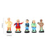Handcrafted Childhood Cartoon Characters Terracotta Toys - Set of 5