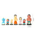 Handcrafted Childhood Cartoon Characters Terracotta Toys - Set of 7