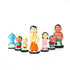 Handcrafted Childhood Cartoon Characters Terracotta Toys - Set of 7